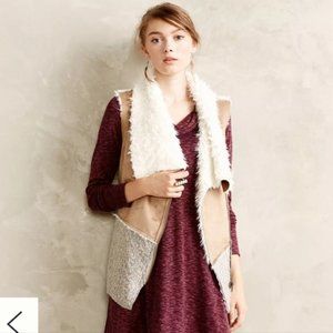 Anthropologie Saturday Sunday Sherpa Vest Size L